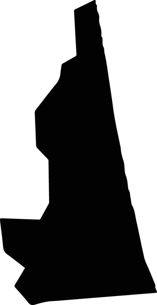 Misawa Japan silhouette map vector