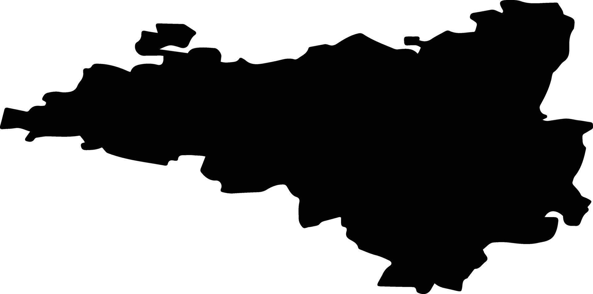 Mishkinsky District Russia silhouette map vector