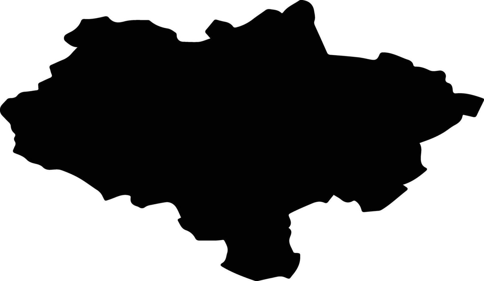 Miskolc Hungary silhouette map vector