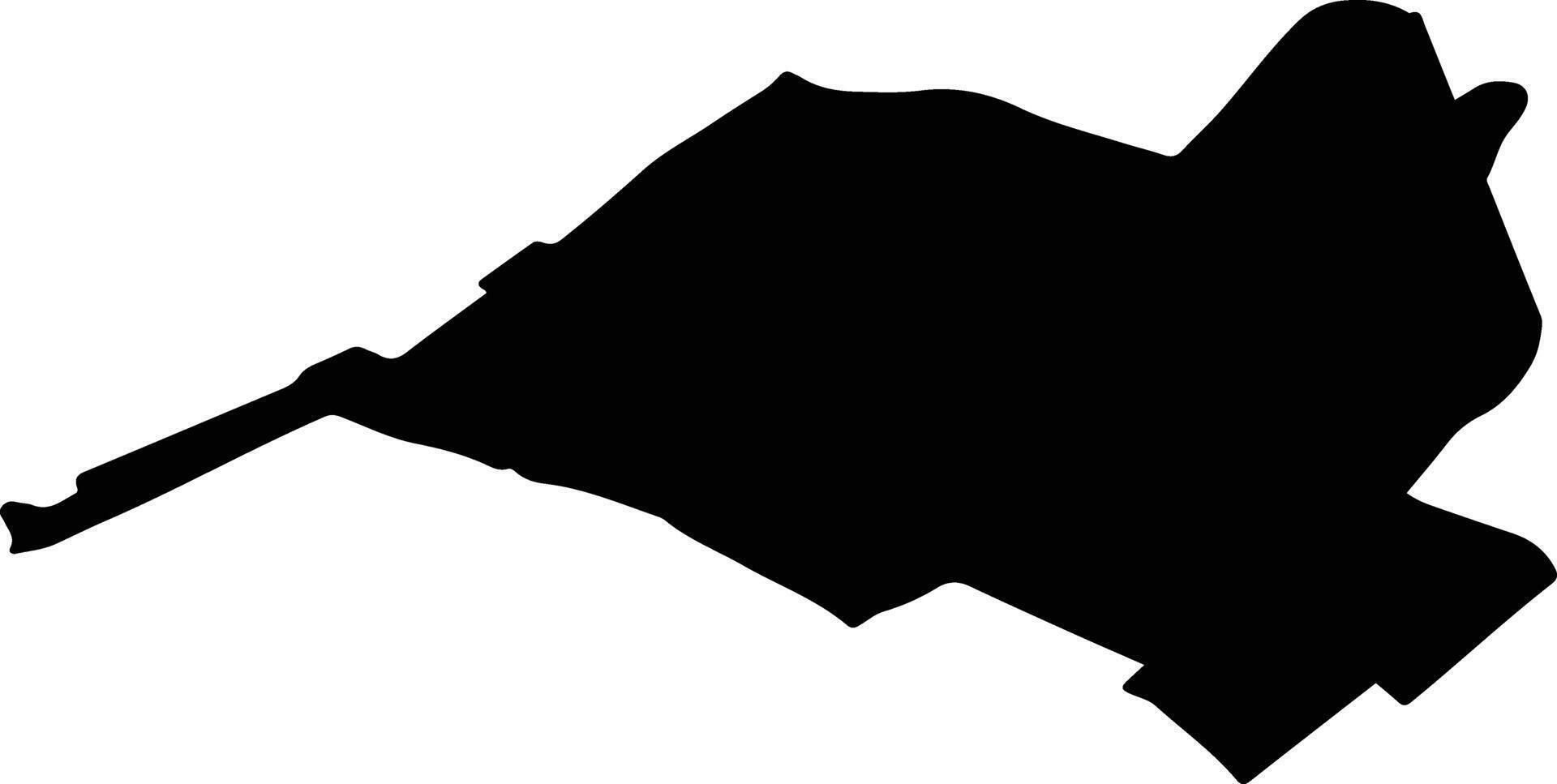MITOC Romania silhouette map vector