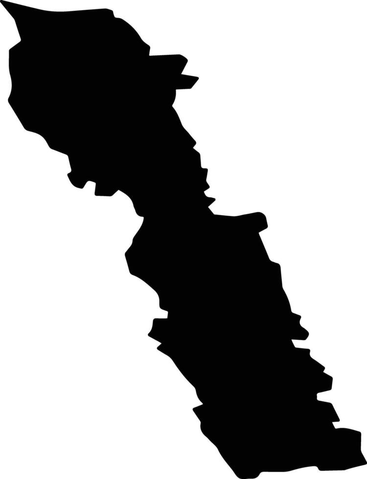 MITROFANI Romania silhouette map vector