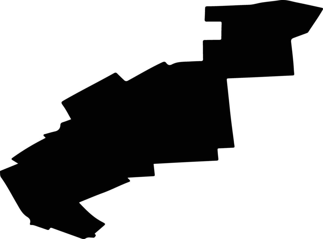 MITRENI Romania silhouette map vector