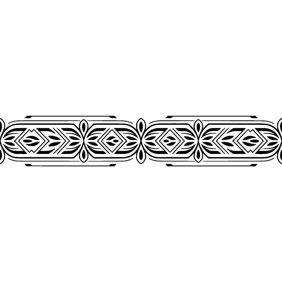 Decorative Black Ornamental Border on Gradient White Background vector