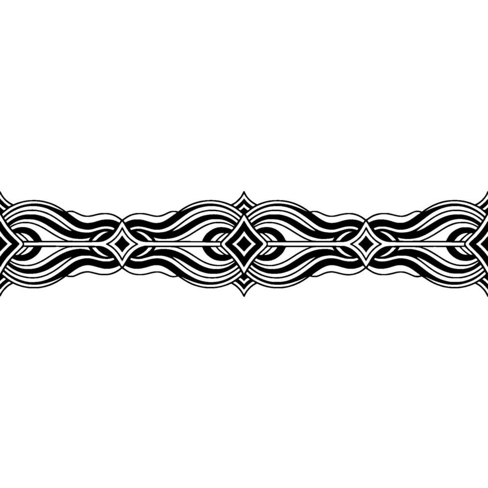 Elegant Black and White Ornamental Border on Gradient Background vector
