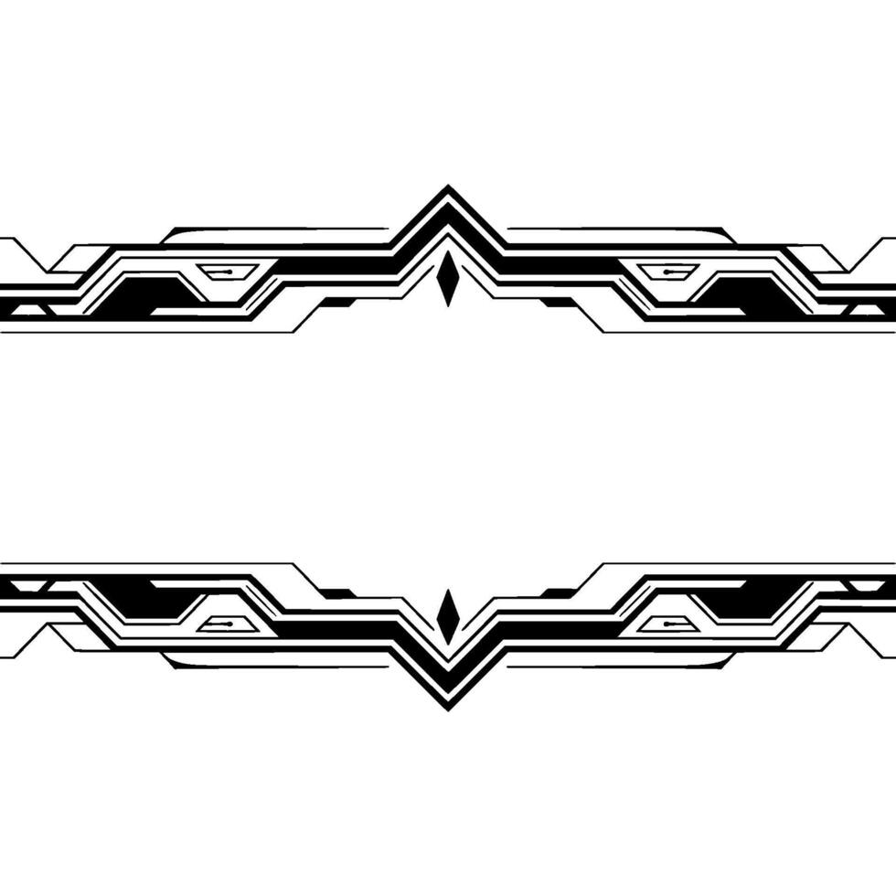 Abstract Tech Frame Futuristic Circuitry , Blank Space for Text, Minimalist vector