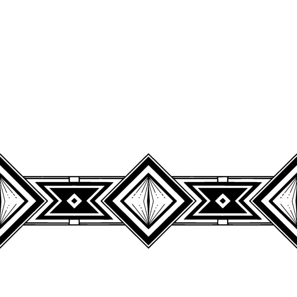 Geometric Black White Border , Abstract Pattern vector