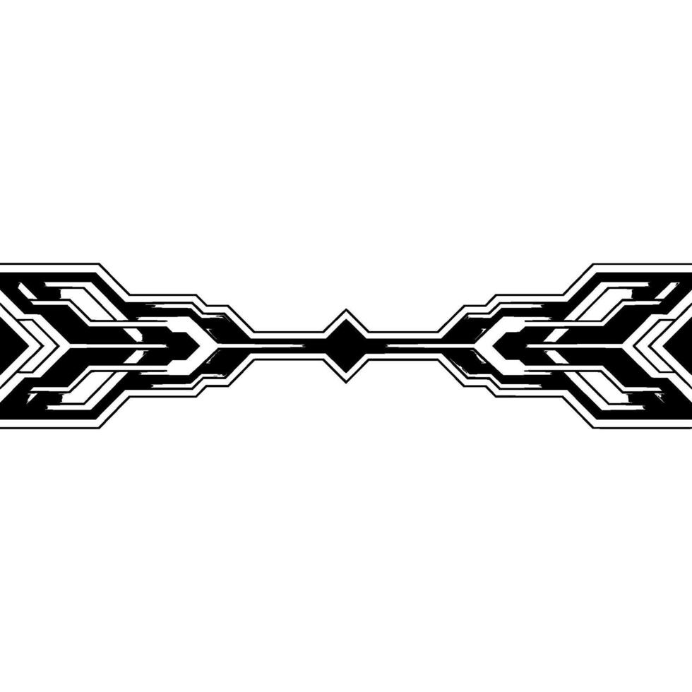 Geometric Abstract Line Art , Minimalist Black White, Modern Edge vector