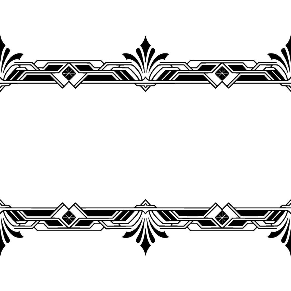Art Deco Frame, Geometric , Elegant Border on Gradient Background vector