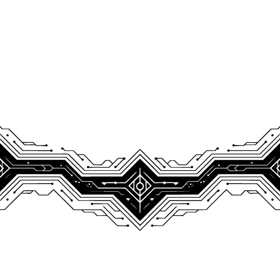 Minimalist Circuit Board Abstract Technology Background vector
