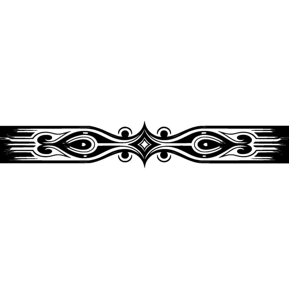 Ornate Geometric Band, Modern Illustration, Decorative Border vector