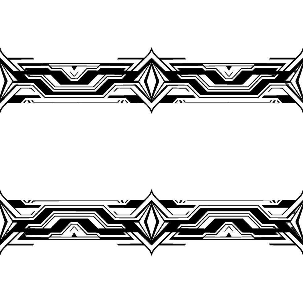 Modern Geometric Banner With Art Deco Elements, Abstract Frame vector
