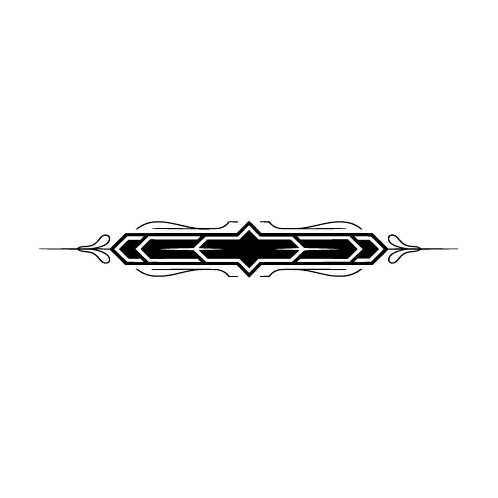 Art Deco Border Element Elegant , Modern Minimalist Style vector