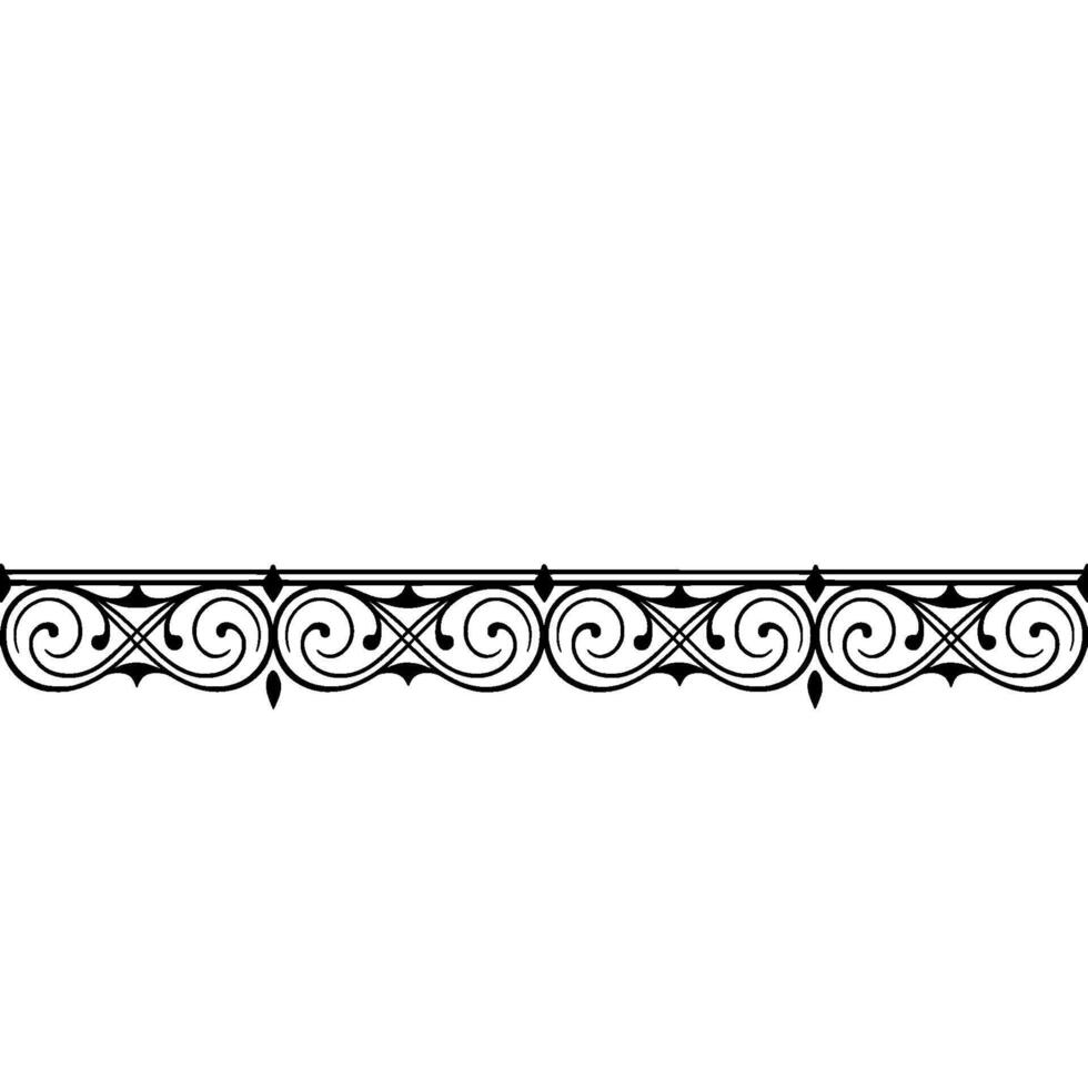 Elegant Black Ornamental Border on Grayscale Background vector