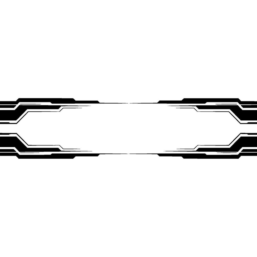 Futuristic Ui Banner Element Tech , Clean Minimalist vector