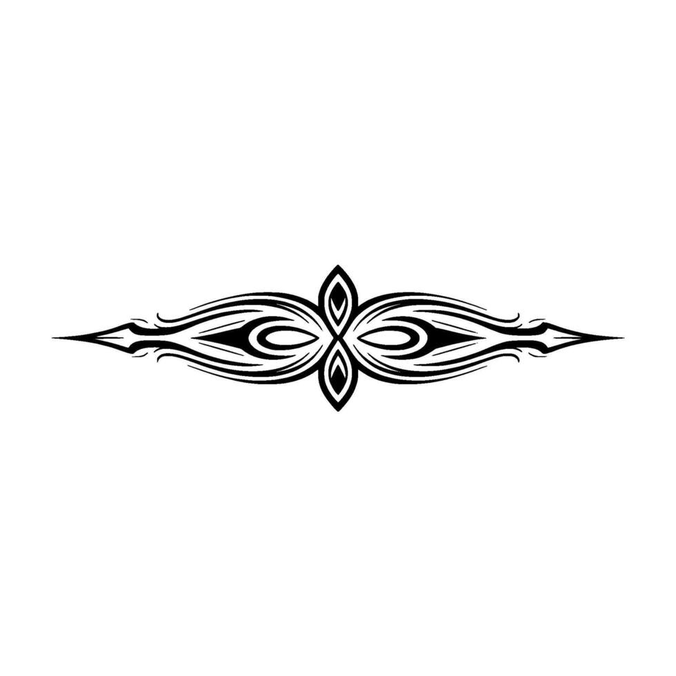 Ornamental Black Divider on Gradient Background, vector