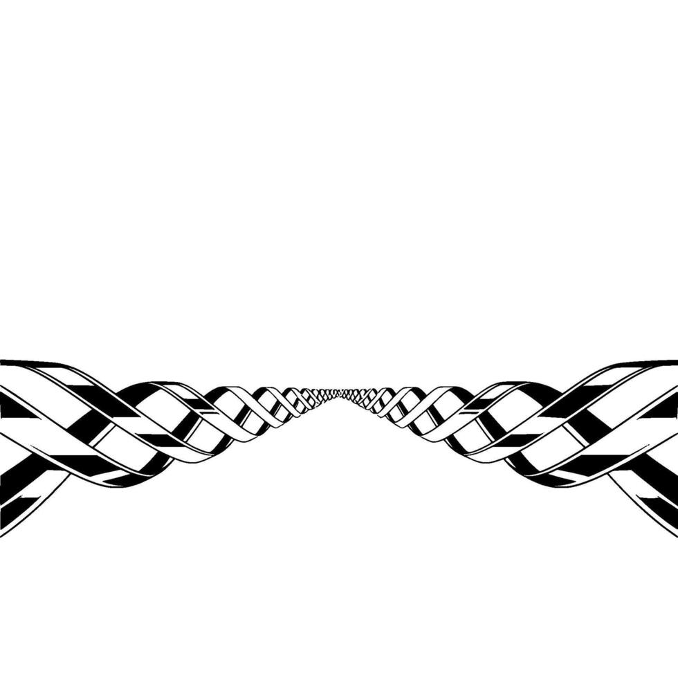 Abstract Monochrome Ribbon Pathway vector
