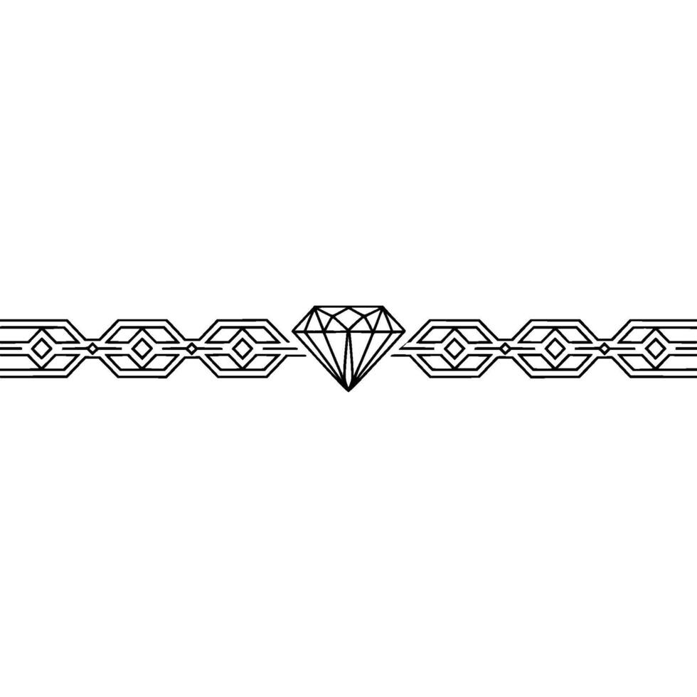 Geometric Diamond Border on Gradient Background vector