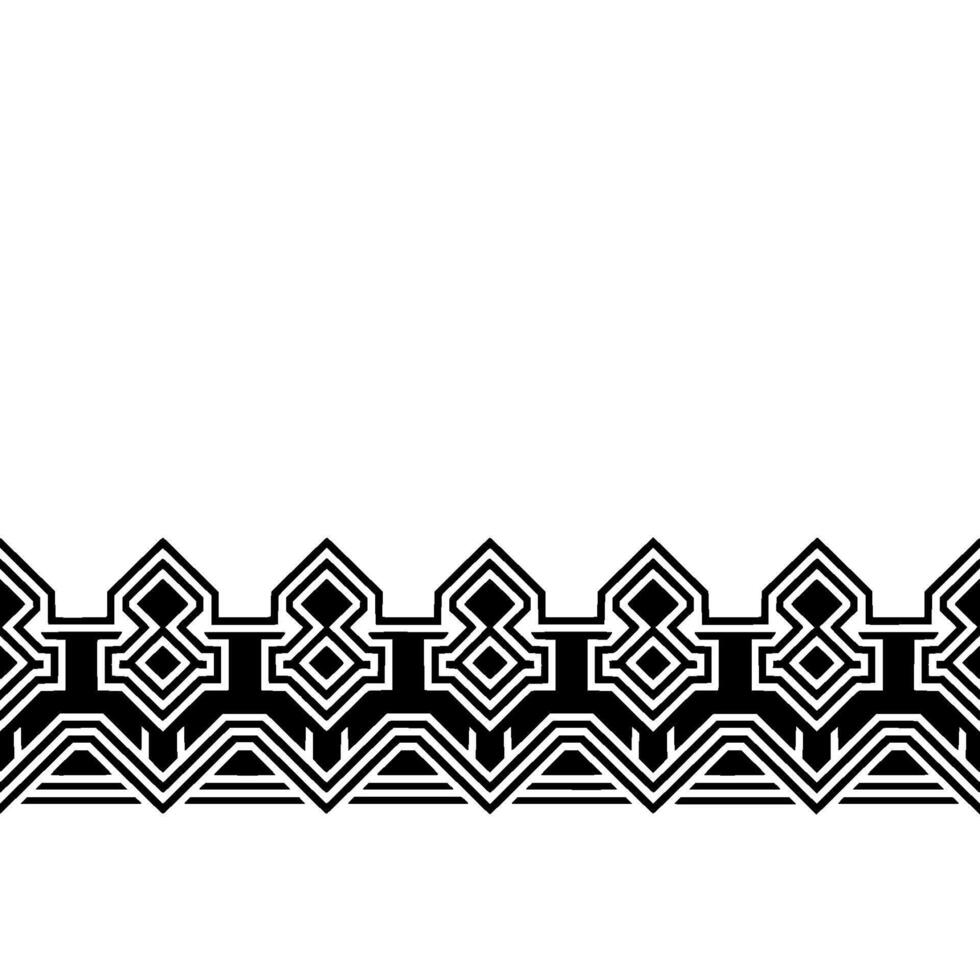 Geometric Black Border on White Minimalist Element vector