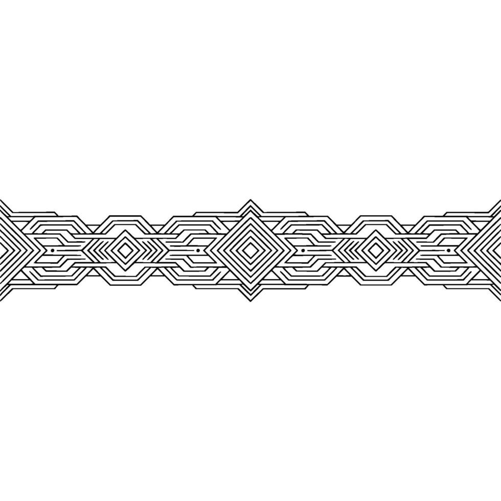 Geometric Line Art Minimalist Pattern on White vector