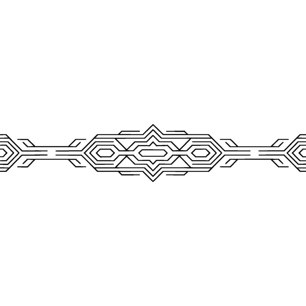 Geometric Circuitry Border on Gradient Background vector