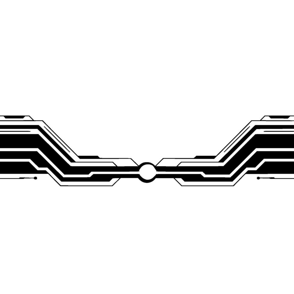 Futuristic Tech Banner Black Circuitry on Gray Background vector