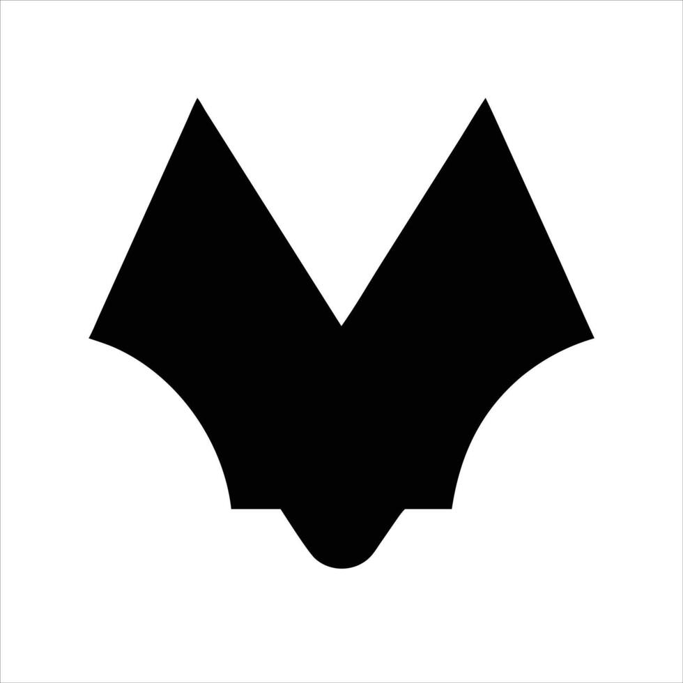 Bats object icon modern art design black and white with bold outline vector