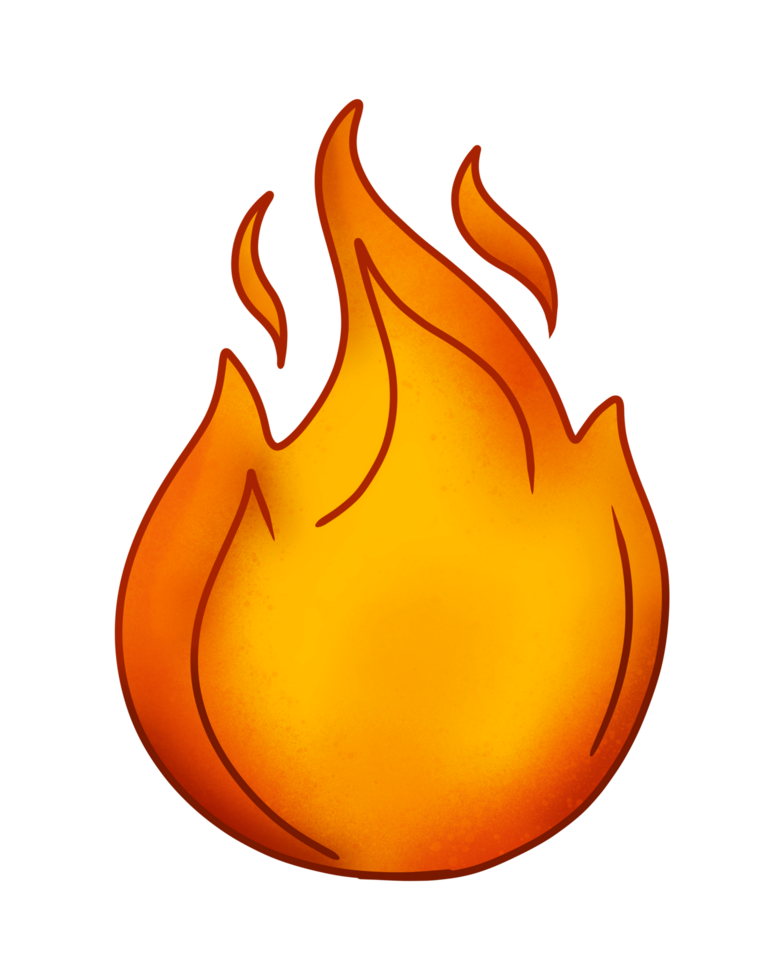 Fire or burning flame png