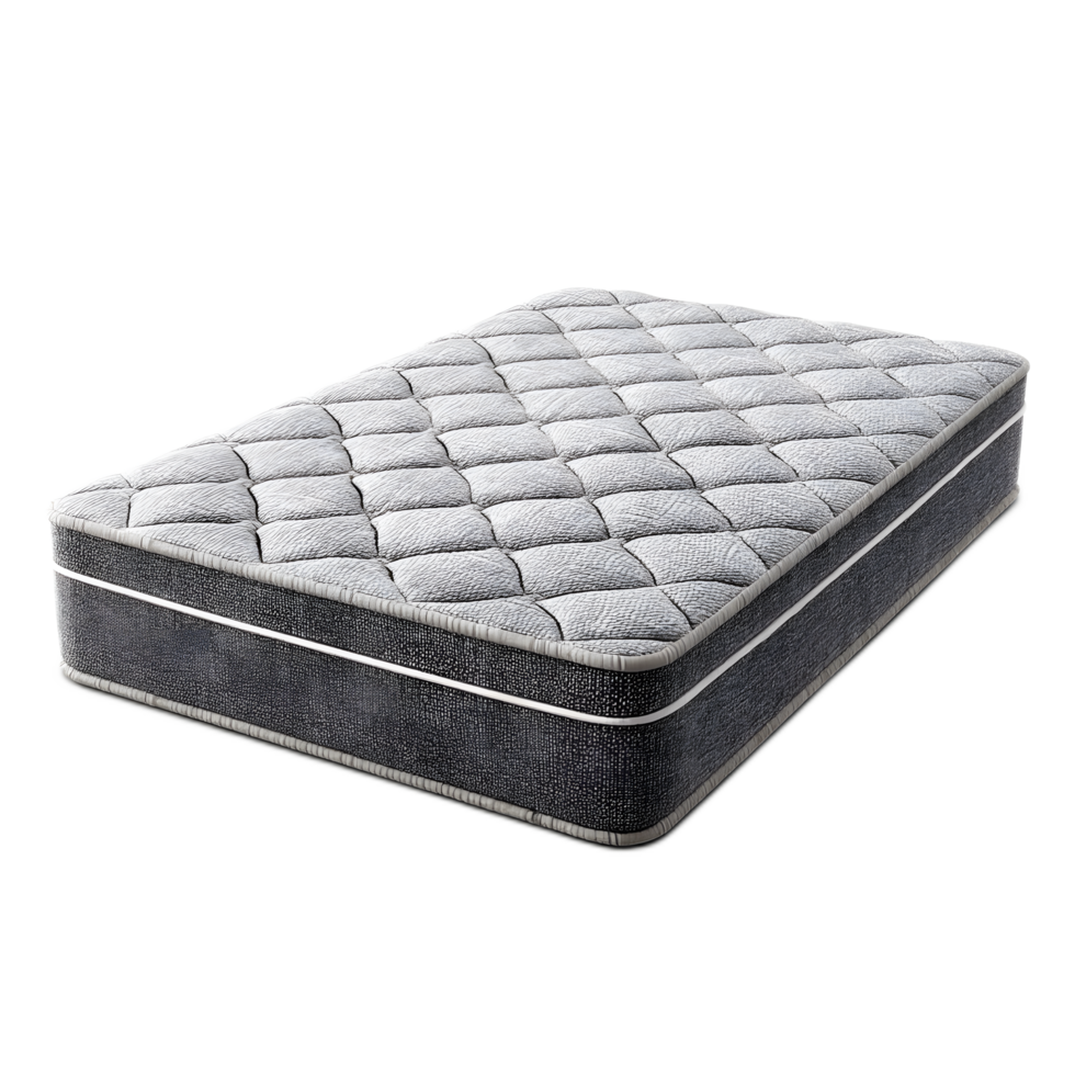 A modern plush mattress designed to offer exceptional comfort and support for a restful and rejuvenating sleep experience in the home png