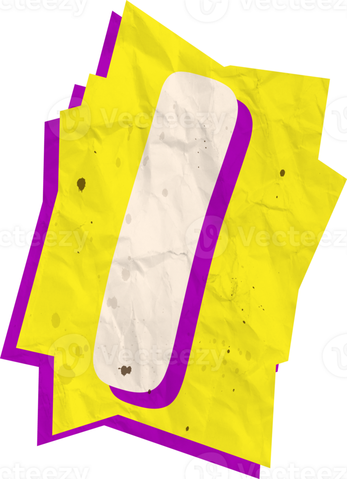 Slash, Ransom Paper Texture Cutout Alphabet png
