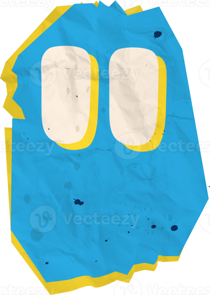 Double Quote, Ransom Paper Texture Cutout Alphabet png