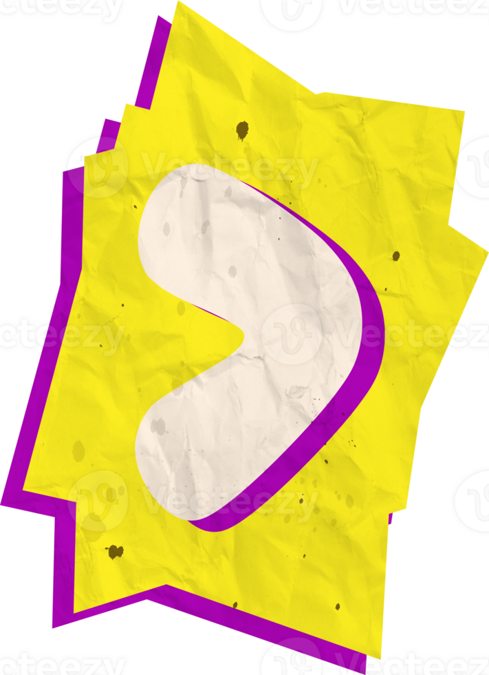 More than, Ransom Paper Texture Cutout Alphabet png