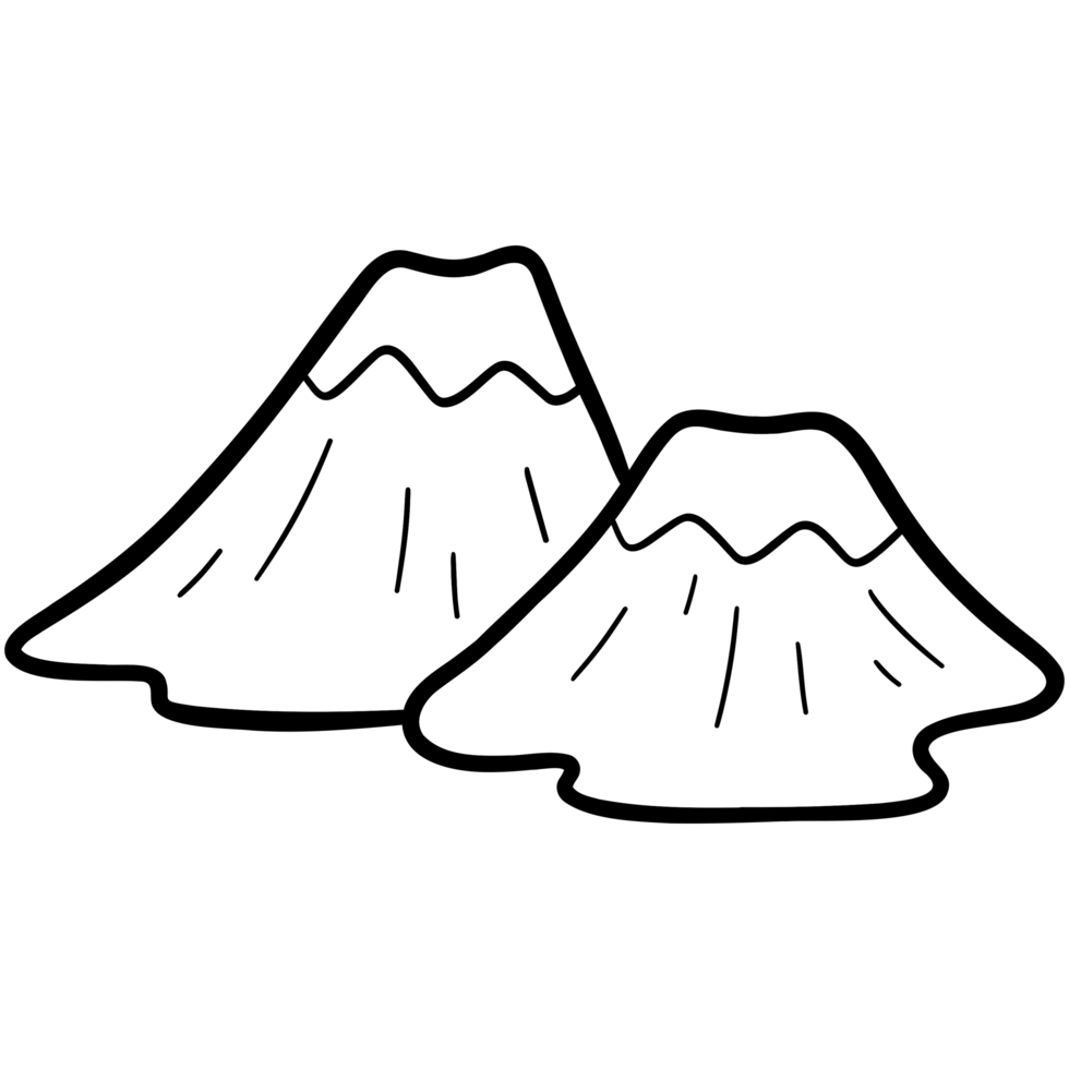 Two rock mountain png