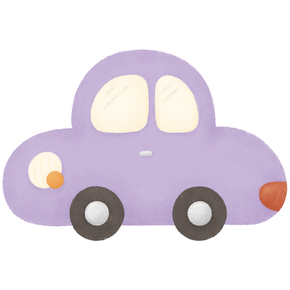 Purple toy car png
