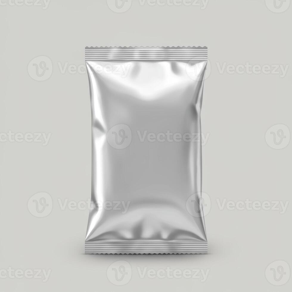 Silver Foil Snack Pouch Packaging photo