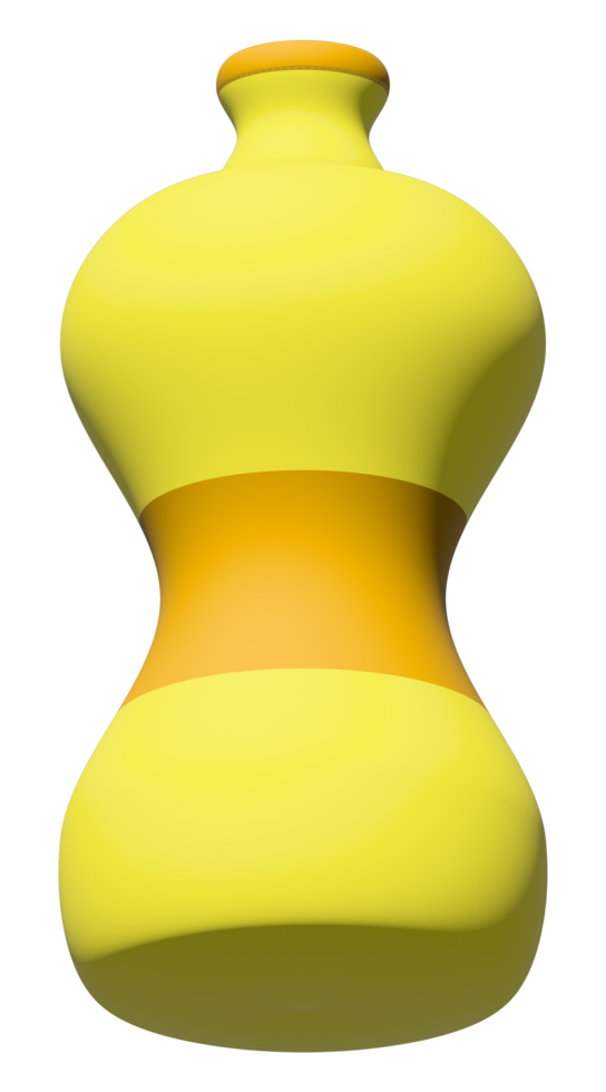 Soda bottle - 3d minimalist style png