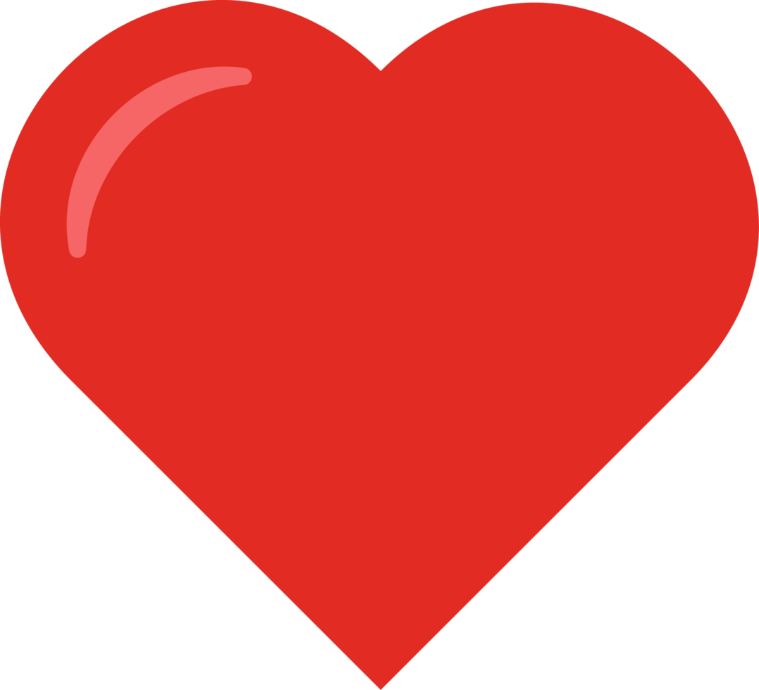 icon sign red heart love png