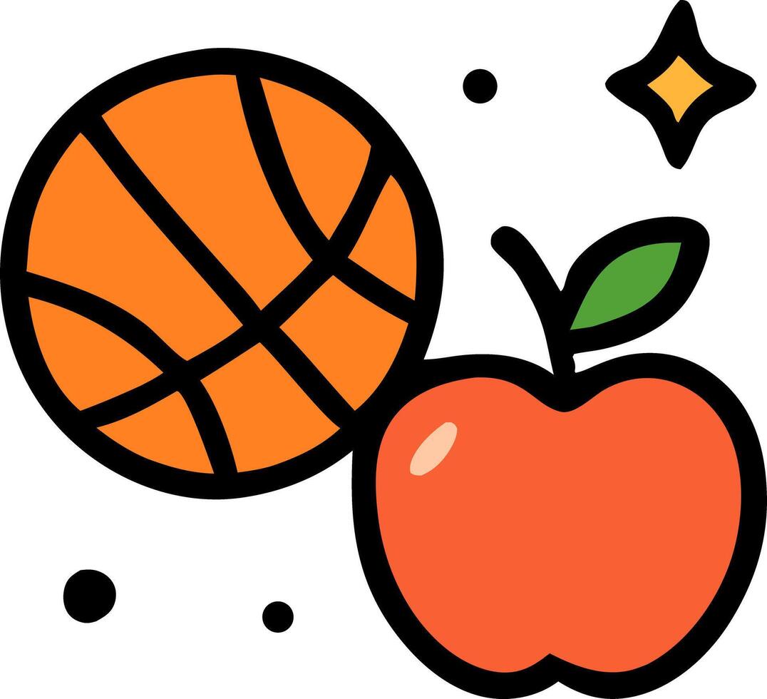 Healthy lifestyle icon with healthy food serving fresh produce, healthy food and mindful nutrition for a balanced and energetic life, fresh food, mindful nutrition, health, wellness, healthy recipes vector