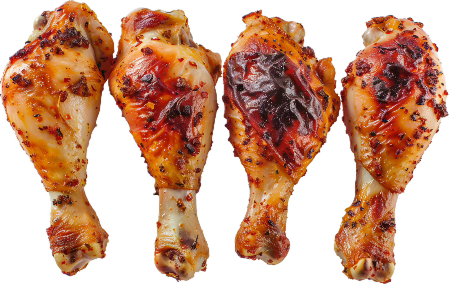 Grilled Chicken Drumsticks with Savory Spices and Glaze png