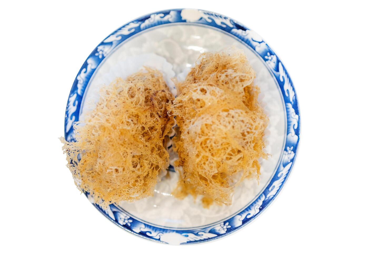 Delicate Dumpling Taro in bamboo basket, focus selective photo