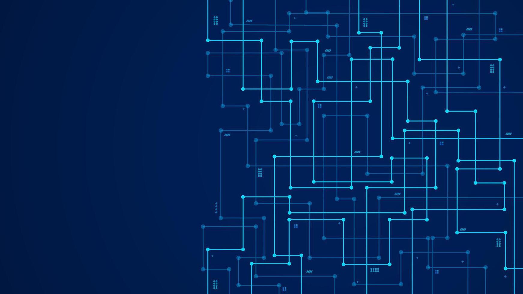 futuristic abstract circuit wire path lines background banner template vector