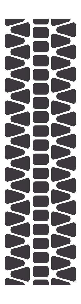 Seamlessly repeating tire tread texture creating a vertical pattern, perfect for backgrounds focusing on automotive, racing, and transportation themes, enhancing design projects with modern style vector