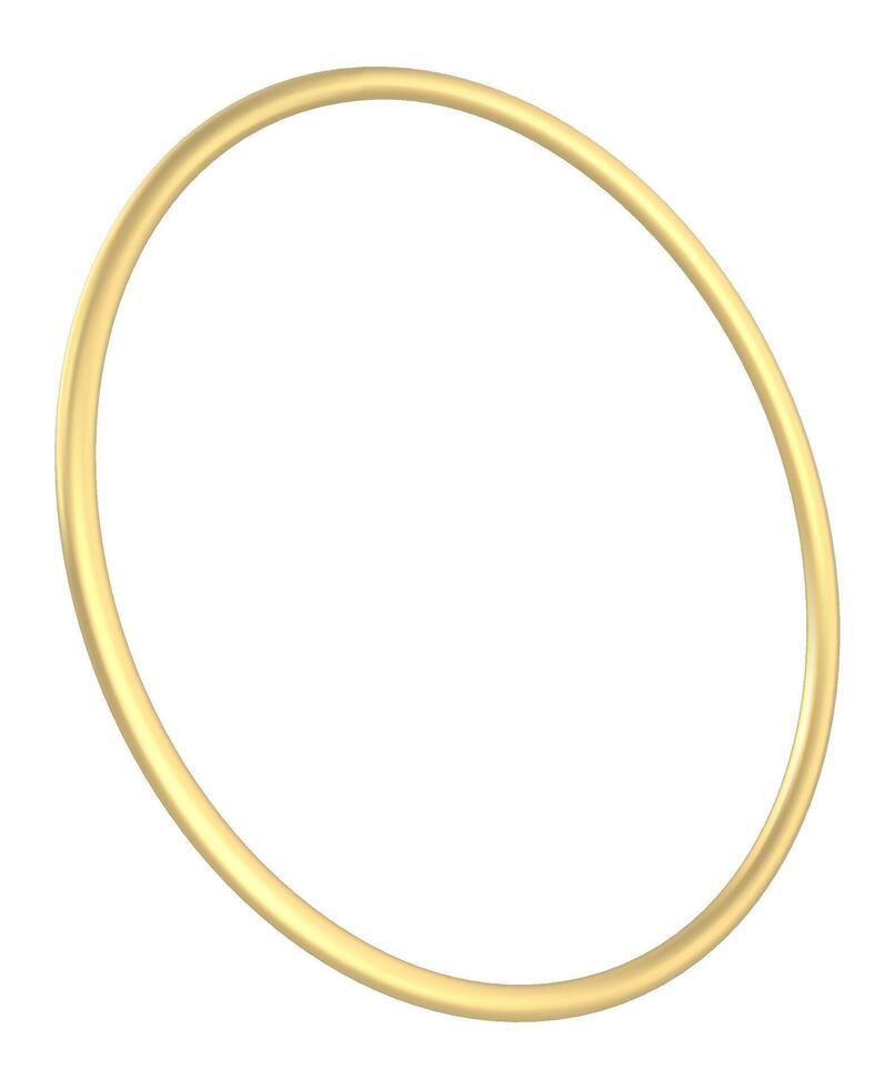 Smoothly rotating golden ring on a bright white background creates a mesmerizing visual effect, embodying luxury and elegance, while serving as a symbol of romance and celebration vector