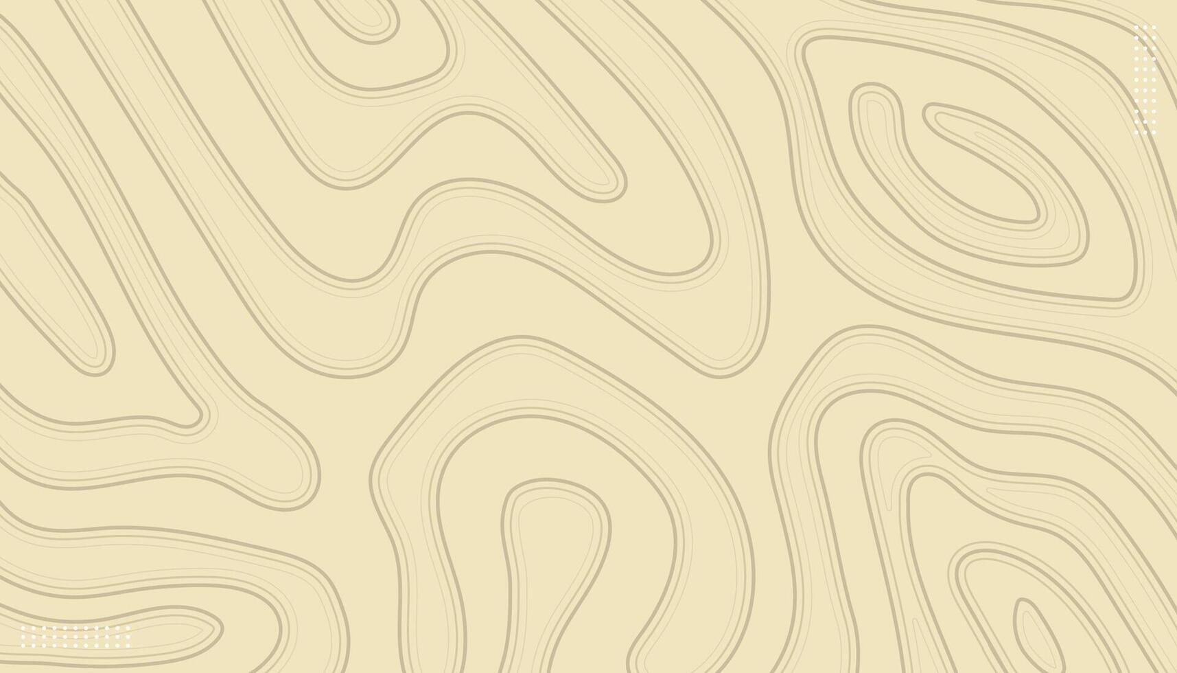 Stylized height of lines contours on brown background illustration vector