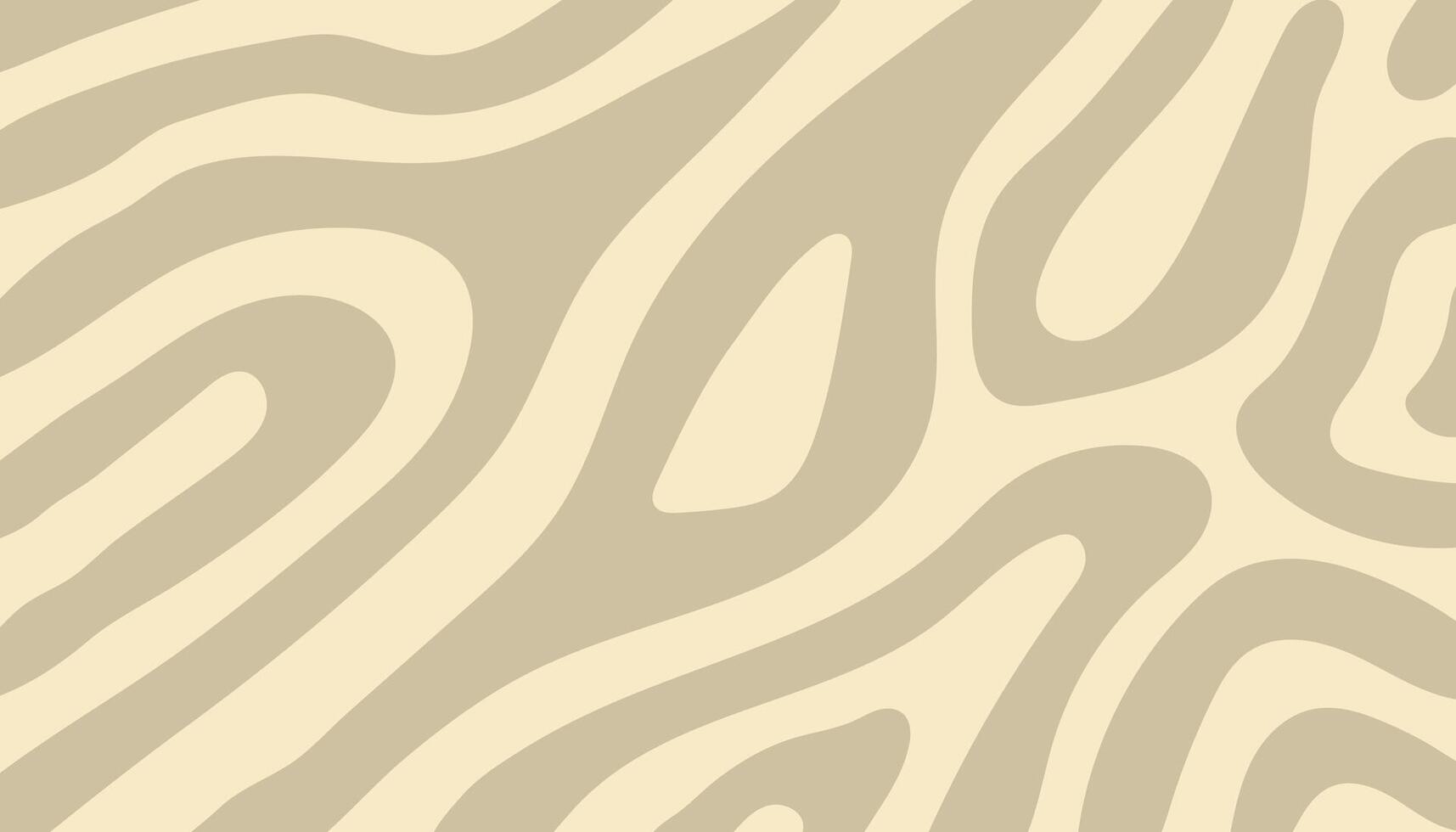 Brown Hand Drawn Wave Texture Background Design. vector