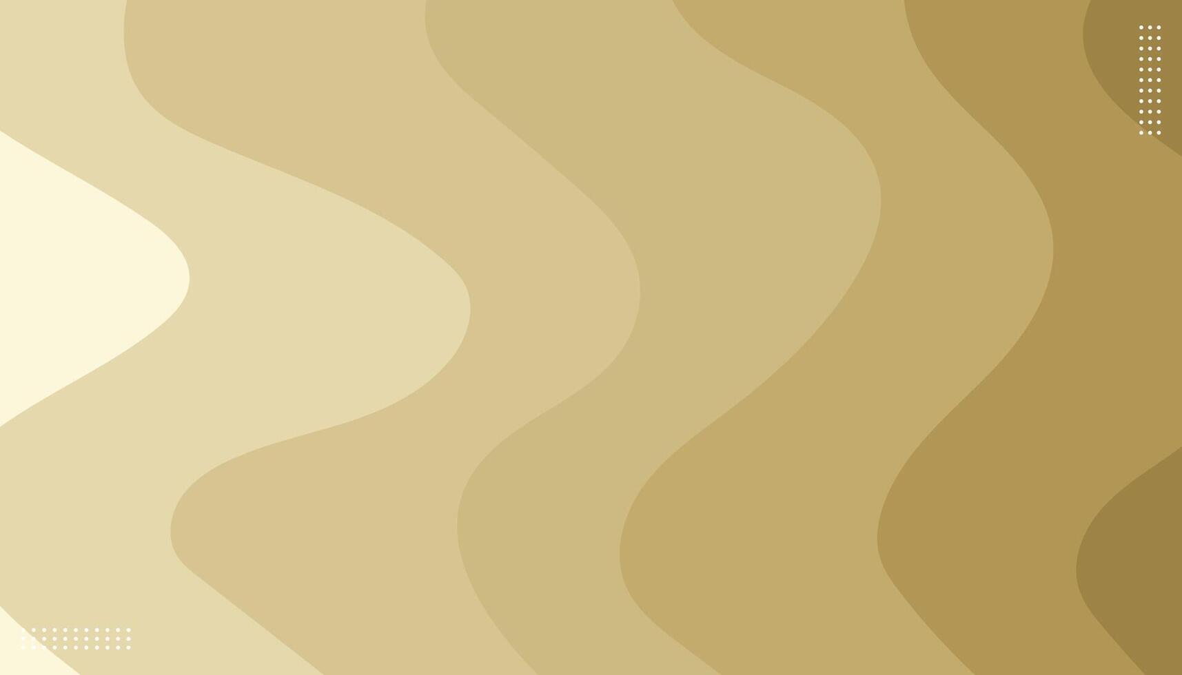 Elegant Brown Wave Background Design. Illustration. vector