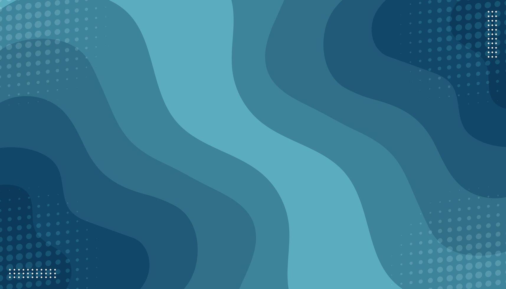 Blue waves banner background. illustration vector