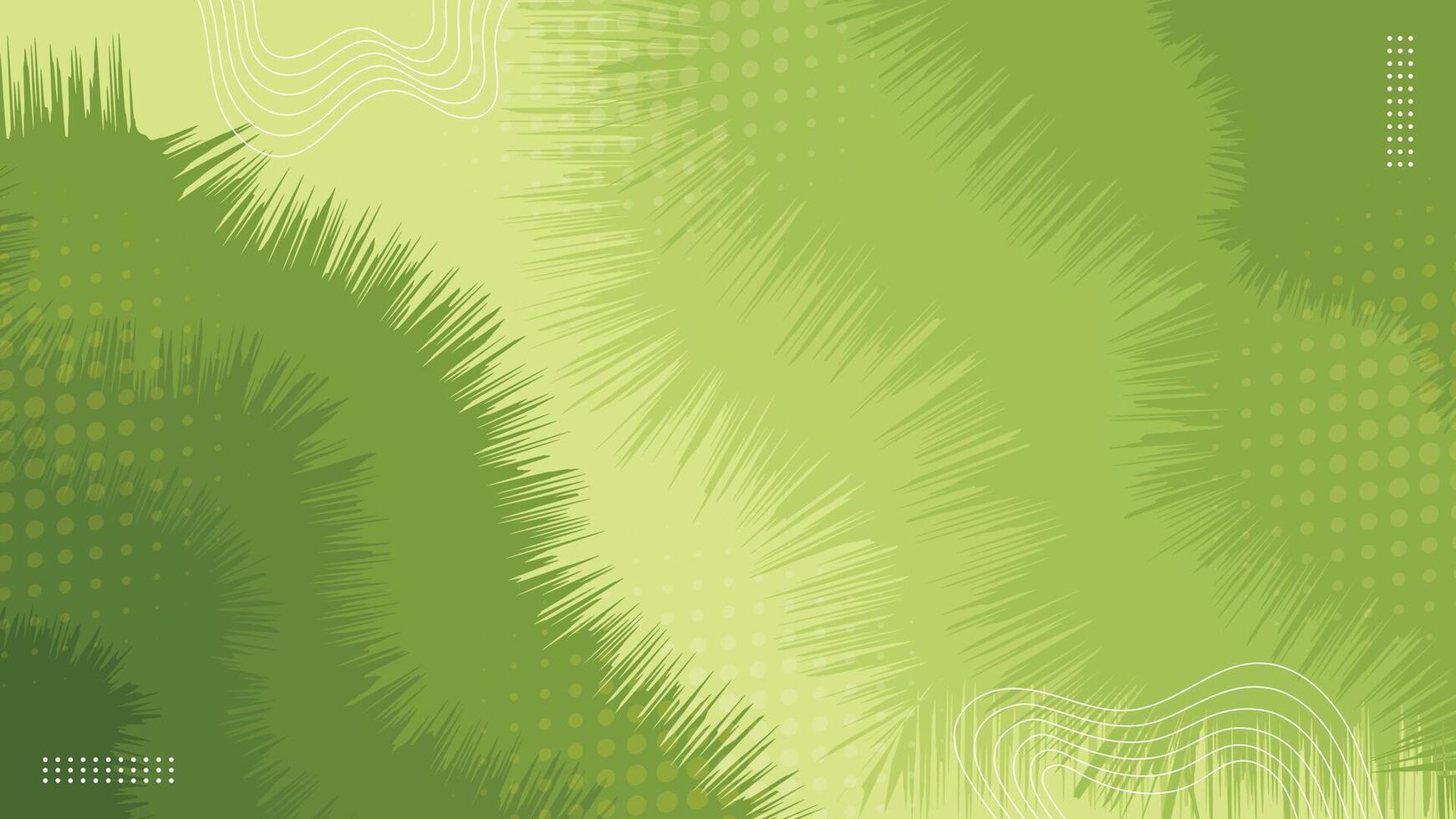 Green Grass Nature Banner Background with Halftone Dots vector