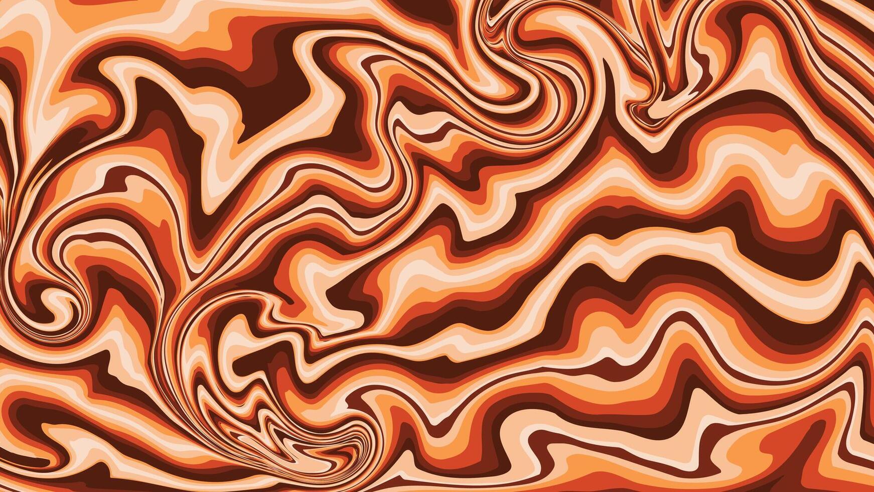 Abstract Marble Fluid Design in Brown and Red Background Illustration vector