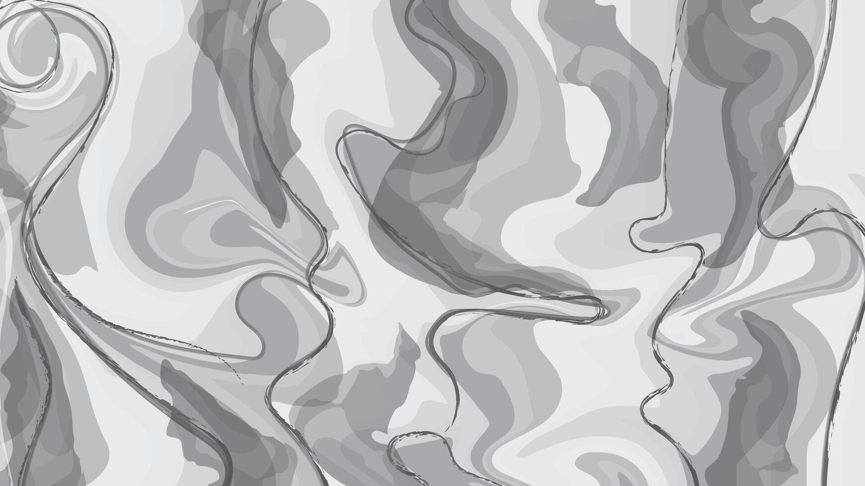 Gray Marble Texture Background with Abstract Swirls for Design and Decoration vector