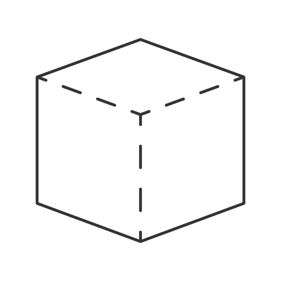 Cube Geometry Shape Element design vector
